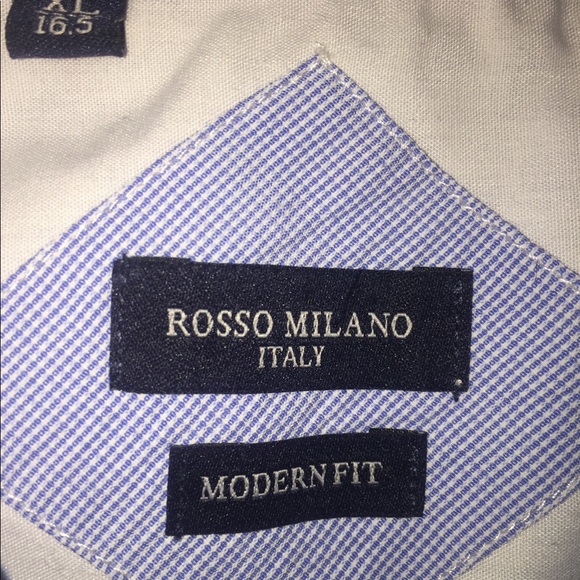 🔥🇮🇹 Rosso Milano White Collar Square Btn🇮🇹🔥 - Picture 8 of 8